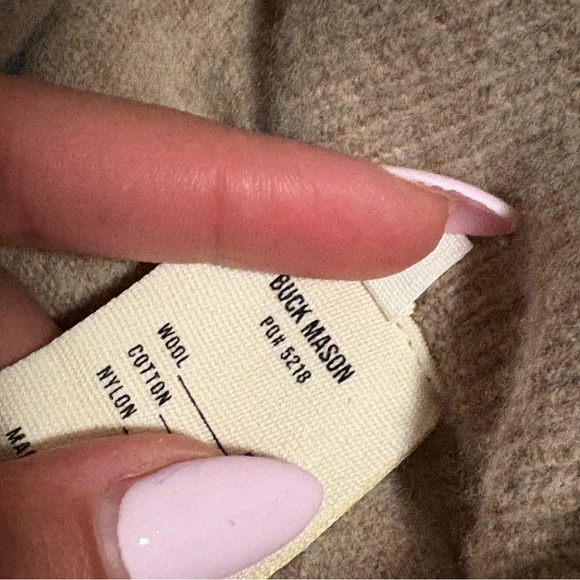 Buck Mason Lounge Wool Sweatpants Jogger Oat- Size Medium - Picture 11 of 11